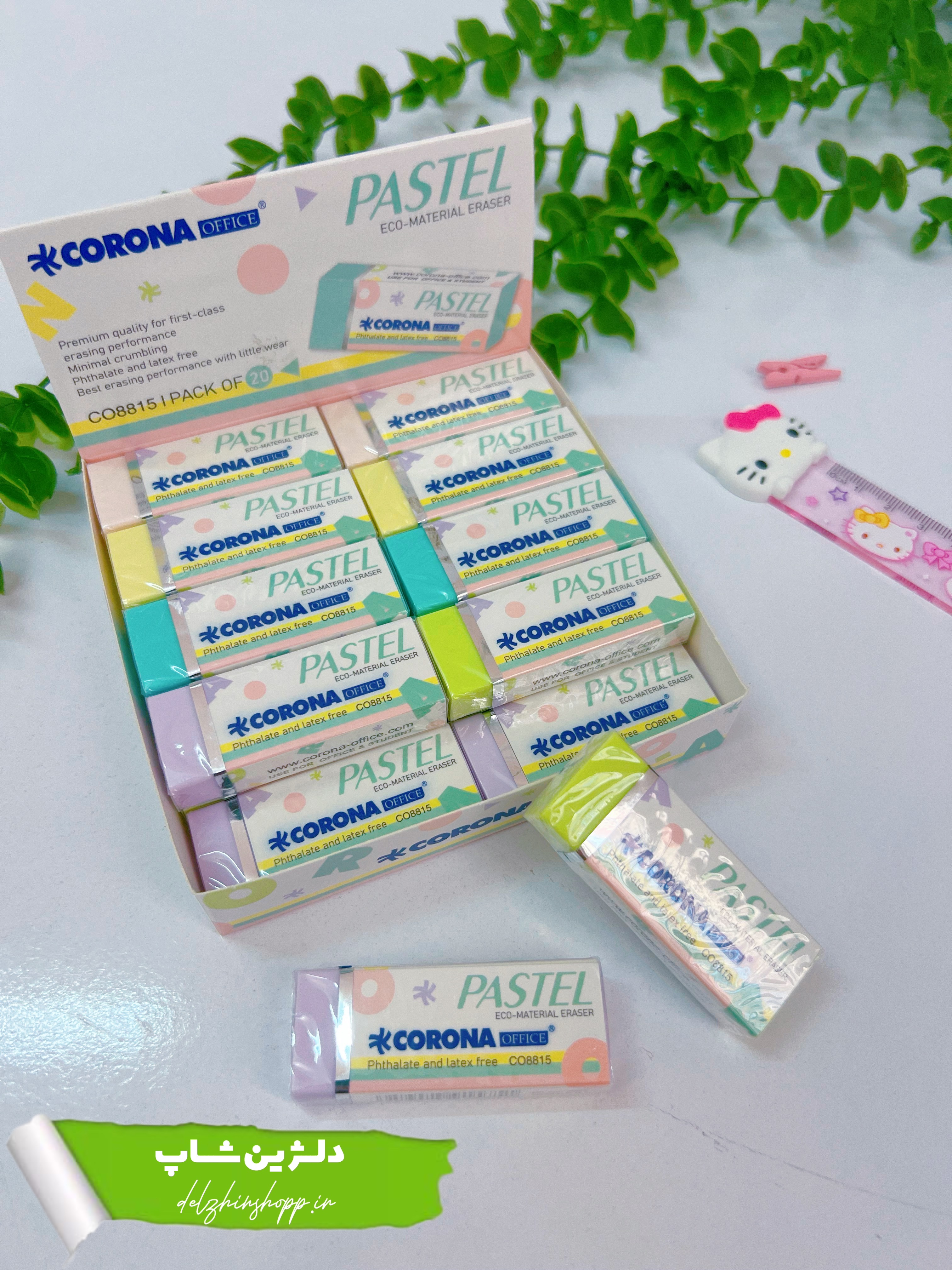 پاک کن پاستیلی سایز بزرگ corona
